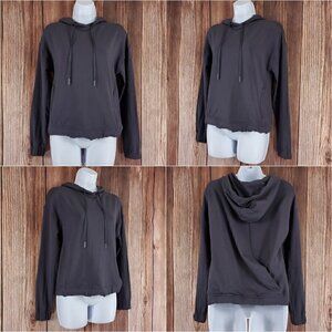 Lululemon Womens Size 4 Twisted & Tucked Pullover Dark Shadow Hooded W3AVHS